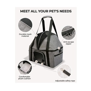 Top-Mở rộng lớn mèo con chó tàu sân bay chuyển đổi đóng mở với chế độ bán mở tán con chó mèo xe chỗ ngồi vật nuôi xe chỗ ngồi - Product Image 2