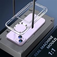 Nouvelle conception, étui de téléphone portable transparent en TPU PC antichoc avec fonction portefeuille, design personnalisable, mode streetwear pour 14