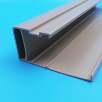Fabrication de moules, profilés en plastique écologiques personnalisables, extrusion UPVC/PVC pour équipement de réfrigération de supermarchés, design moderne