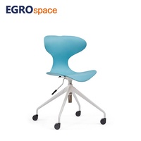 Chaise de conférence EGROspace, mobilier commercial, chaise pivotante roulante pour salle d'attente, chaise de formation pour visiteurs de bureau