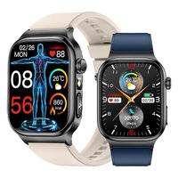 ERON ECG TK18 AMOLED Smartwatch 2,04 Zoll BT-Anruf Gesundheits-Tracker für Männer und Frauen 650mAh Akku Wasserdichte Sport-Smartwatch mit Taschenlampe