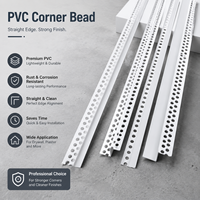 Profil de protection d'angle en PVC pour cloison sèche, robuste, haute résistance, résistant aux UV, pour intérieur et extérieur, protection des murs