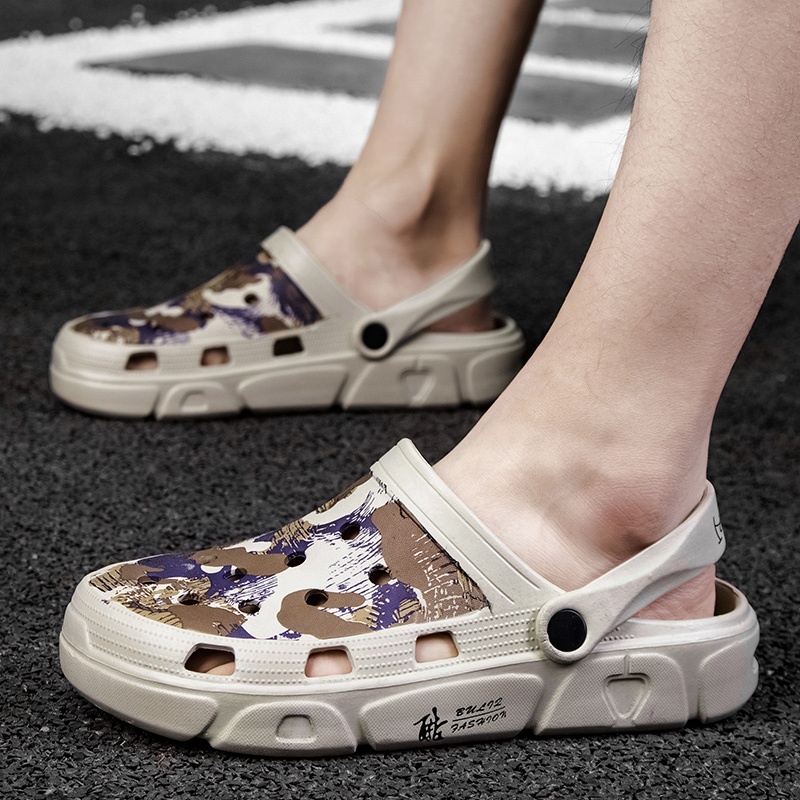 Hellosport/садовая обувь; Водонепроницаемая Резиновая Мужская обувь; Мужские уличные Сабо; Новинка 2021 года; Сабо