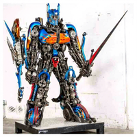 Sculpture métallique géante Iron Man en armure anti-Hulk, taille réelle, figurine d'action Transformers, thème Amour, Fête des Pères, Remise de diplôme