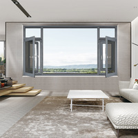 Ventanas de Aluminio de Alta Calidad con Diseño Moderno, Extra Grandes, Resistentes a Huracanes, con Rotura de Puente Térmico y Doble Acristalamiento
