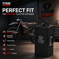 Batterie au lithium OEM TRB POWER 72V 40.5Ah 20S9P 315A ANT Bluetooth BMS XT60 QS8 QS10 pour moto électrique ONYX RCR