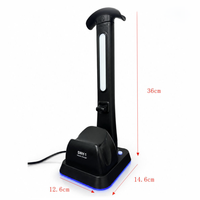 Support de charge magnétique pour manettes PS5 avec lumière RGB 7 couleurs, support pour casque pour Xbox, pour accessoires de jeu Nintendo Switch