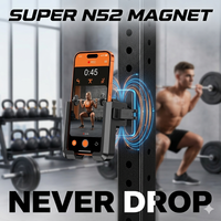 Nouveau support de téléphone portable magnétique double GreatYYT 2026 pour utilisation en salle de sport/chariot de golf, en alliage d'aluminium et ABS, pour téléphones de 3 à 6,7 pouces