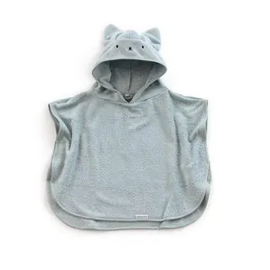 The softest Baby Poncho 0-4 Years Bamboo Cotton for Home, Pool, Beach Baby Hooded Towel OEM with OekoTex certificate