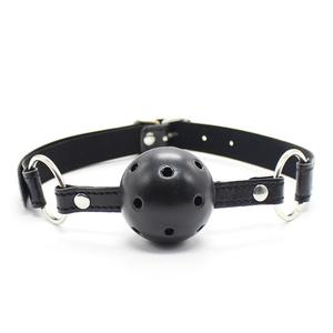 BDSM Bondage Atmungs <span class=keywords><strong>Ball</strong></span> <span class=keywords><strong>Gag</strong></span>, Mund Biss für Erwachsene Sex Vorspiel - Product Image 1