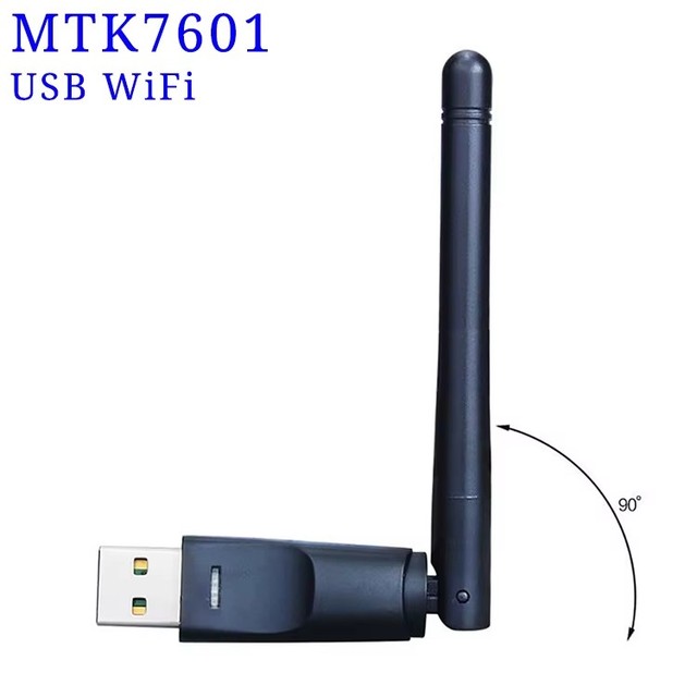 MT7601 USB WiFi Adapter 150Mbps 2.4Ghz 802.11/b/g/n USB2.0 Rotatable USB WiFi Antenna