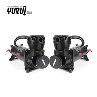 Compresseur d'air à suspension noire multi-usages 4x4 12v 200psi, pompe de pression de voiture double pour compresseur d'air de voiture tout-terrain 480c
