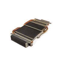 Dissipateur thermique d'unité centrale en aluminium de moule existant personnalisé avec le radiateur de refroidissement par eau d'ordinateur de caloduc