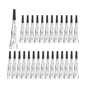 Cornes de fête musicales noires et argentées, klaxons et bruiteurs pour anniversaires, réveillons de Nouvel An, fournitures et cadeaux de fête - Product Image 1