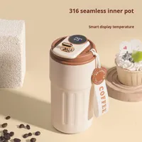 Vaso Térmico Inteligente de Acero Inoxidable 316 con Pantalla de Temperatura LED de Alta Calidad, para Decoración del Hogar y el Automóvil