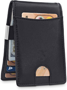 <span class=keywords><strong>Porte</strong></span>-cartes en cuir véritable et pince à dollar 100% Authentique RFID Anti-Theft Short Men's for <span class=keywords><strong>Amazon</strong></span> Wallet with Open Closure Type - Product Image 5