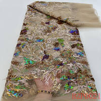 Luxe personnalisé ou Standard bon prix paillettes perlées 3d fleur patchs broderie dentelle tissu