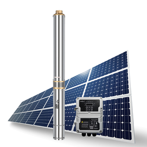 ปั๊มน้ำแบบจุ่มใต้น้ำพลังงานแสงอาทิตย์ 300 400W 500W DC 48V 48 โวลต์ 500W 1 แรงม้า ปั๊มน้ำบาดาลพลังงานแสงอาทิตย์ 0.5 แรงม้า สำหรับบ่อน้ำลึก 50 เมตร - Product Image 1
