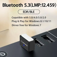 Adaptateur USB 2.0 Bluetooth 5.3 double mode pour Windows 7/Win 8.1/Win 10/Win 11EDR Adaptateur longue portée USB Bluetooth Dongle 5.3