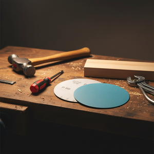 Disques de ponçage Velcro robustes P80 150 mm pour le polissage du bois et du métal - Product Image 3