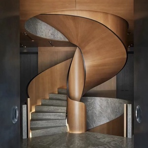 Viko 2023 Chất Lượng Hàng Đầu Màu Trắng Tinh Khiết Slate Cong Cầu Thang Xoắn Ốc Cầu Thang Bằng Gỗ Cầu Thang - Product Image 2