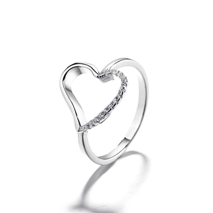 Anelli con Onde in Zirconia Cubica in <span class=keywords><strong>Argento</strong></span> Sterling 925 per Donna, Gioielli in Vendita - Product Image 5