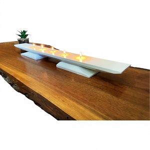 Handmade Wooden Rectangle <b>Tea</b> Light Holder & Candle <b>Stand</b> Eco-Friendly & Durable Brown Decor for Home Christmas Tabletop - Product Image 3