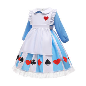Nouveau Belle Filles Cosplay Robe Dentelle Fleur Sissy Maid Lolita Costume pour Anniversaires Halloween Bébé Fille Alice Robes Bandeau - Product Image 2