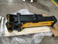 Personnalisé pour brise-roche hydraulique SQ20 avec moteur et burin de 45 mm pour excavatrices de 1,2 à 3 tonnes, garantie 1 an, 126 kg, en bois