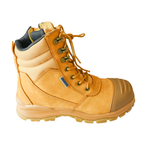 รองเท้าบูทนิรภัยหัวเหล็กกันน้ำสำหรับผู้ชาย GUARDEVER ทนน้ำมัน ป้องกันการบาดเจ็บ เหมาะสำหรับงานก่อสร้าง เหมืองแร่ และอุตสาหกรรม ทำจากหนังแท้ - Product Image 3