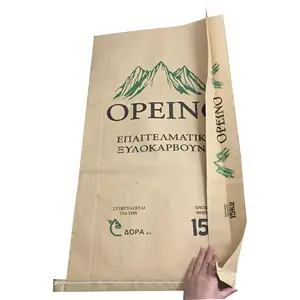 good quality pp laminated paper bag making suppliers charcoal briquettes packing bag