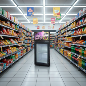 Refrigerador/Congelador Portátil Nuelead NE-25DL de 25L con Puerta de Vidrio, Compresor, Funcionamiento Silencioso y Eficiente para Auto y Hotel - Product Image 1