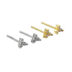 Pendientes de Diamantes Deslumbrantes con Forma de Rayo - Product Image 1