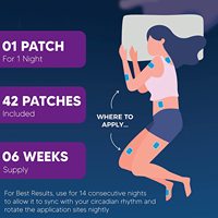 Vente chaude bonne nuit patchs de sommeil avec mélatonine, racine de valériane et B6 toutes les vitamines naturelles et patch minéral