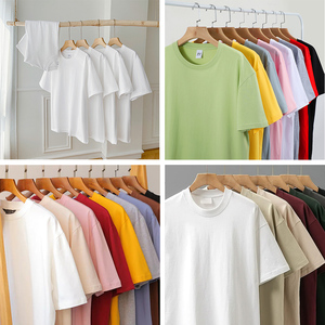 STOCK US 230g 100% Coton <span class=keywords><strong>t-shirts</strong></span> Prix d'usine Fabricant Impression de logo personnalisé T-shirt uni Unisexe Femme Homme T-shirt - Product Image 6