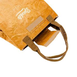 Borsa Termica Isolante in TYVEK Colore Naturale con Logo Personalizzato Stampato, Manici Portatili e Chiusura in Velcro - Product Image 5