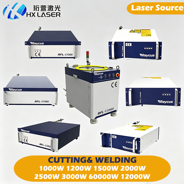 HXLASER Fiber Laser Source RFL-C1000 C1500 C2000 C3000 C6000 C12000 for Raycus Laser Source 1000W 1200W 1500W 2KW 3KW 6KW 12KW
