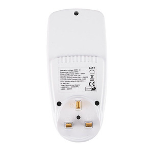 Compteur de puissance monophasé LCD numérique 220V avec prise ue wattmètre et <span class=keywords><strong>mesure</strong></span> KWh classe 1 précision usage domestique Plug & Play - Product Image 3
