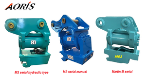 מחבר מהיר להטיה חשמלית דגם MS03 בעל פרופיל נמוך למחפר 5 טון, מחברים להטיה של 180 מעלות עם תו תקן CE - Product Image 5