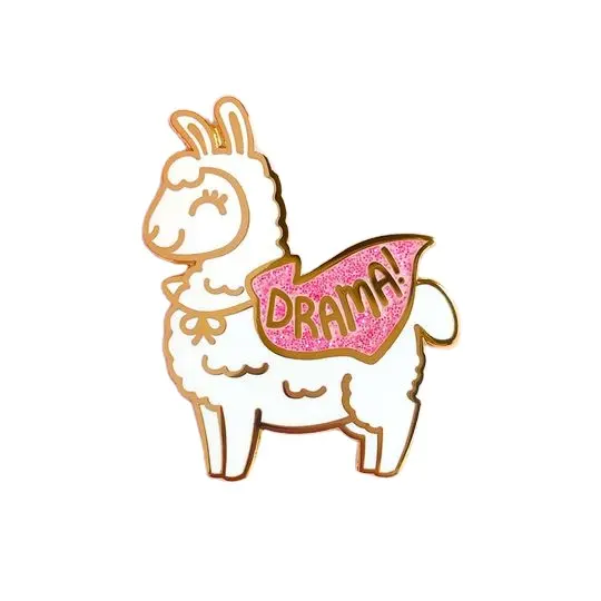 Custom Available Free Artwork Lovely and House Caring Alpaca Set Zinc Alloy Enamel Pins Decorating on Clothing Surface Lapel Pin