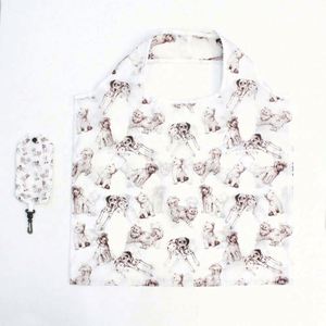 Bolsas de Compras Reutilizables Ecológicas de Poliéster 900D, Bolsa Plegable para Supermercado con Patrón Geométrico, Impresión Personalizada en Nailon - Product Image 6