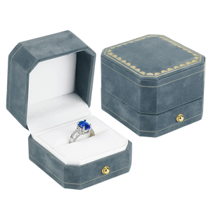 Wholesale Luxury Square Velvet Embossed Jewelry <b>Boxes</b> High-end Ring & <b>Earring</b> Gift <b>Boxes</b> Low-cost Custom Manufacturers - Product Image 1