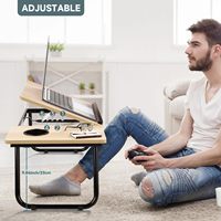 Haute qualité service tour bureau ordinateur portable lit Table support de lecture support pour ordinateur portable plateau de lit pour ordinateur portable avec jambes pliables tasse fente