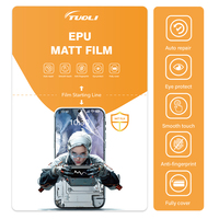 Film protecteur d'écran en hydrogel transparent mat anti-traces de doigts avec logo personnalisé pour les réseaux de services de réparation de téléphones