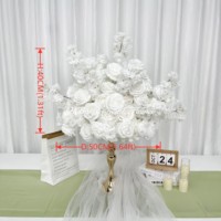 Nouvelles Boules de Fleurs Artificielles en Soie de 90 cm pour Centres de Table de Mariage et Décoration de Retour à l'École, Faites à la Main, Vente en Gros