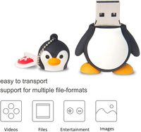 Gitra Animaux Clés USB 2.0 Clés USB 64gb 128gb Pvc Cartoon Penguin Usb Flash Memorias 3.0 Usb Stick Cadeaux pour Zoo