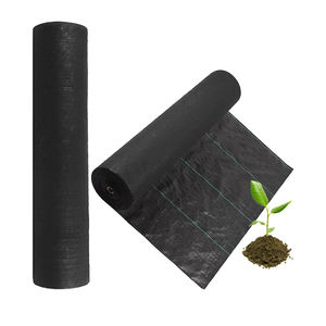 PP Black Woven Polypropylene Weed Control Fabric <b>Mat</b> with UV Protection for Greenhouse Use in <b>Roll</b> - Product Image 1