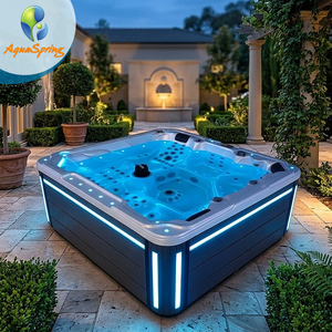 Jacuzzi de Lujo para Exteriores con 124 Jets, Sistema Balboa y Carcasa de Acrílico para Hidromasaje, Spa para 5 Personas - Product Image 1