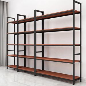 Estantes de madera KD para muebles, estantería de libros para shope, supermercado, Metal, almacenamiento de madera, marco flotante para tienda - Product Image 6