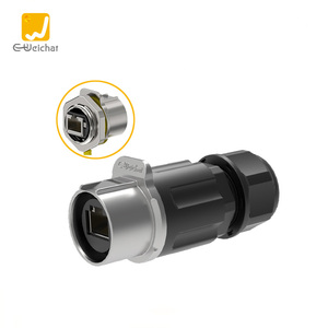 E-weichat LP24 RJ45 fiş ve soket IP67 su geçirmez açık güvenlik sistemleri konnektörler LP24L/S/P-4001XXX